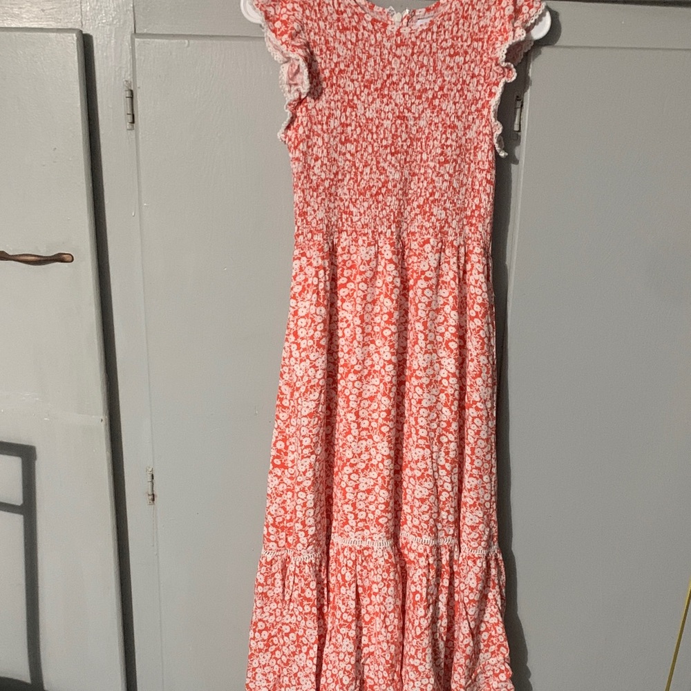 Lost + Wander Red Floral Maxi Dress